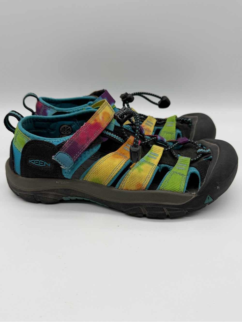 Keen Big Kids Newport H2 Hybrid Sandals Shoes Size 4 Rainbow Tie Dye Outdoor